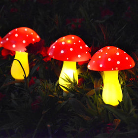 Abkshine upgraded mushroom solar panel powers longer lighting for year-round outdoor spaces
