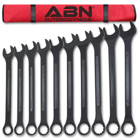 ABN large wrench set with open and box ends for versatile fastening tasks.