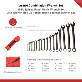 ABN metric wrenches labeled 6–32 mm with clear etched markings