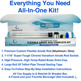 About Fluid 44-inch flexible rod segments fit water heaters