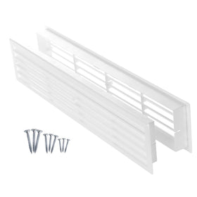 ABOUT VENT door vent cover front view in white enhances interior doors' airflow
