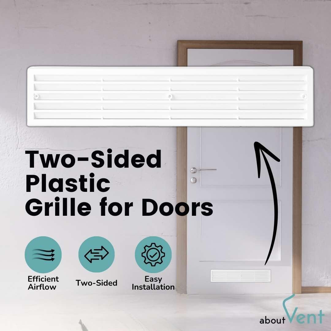 ABOUT VENT door vent cover side thickness white for discreet installation
