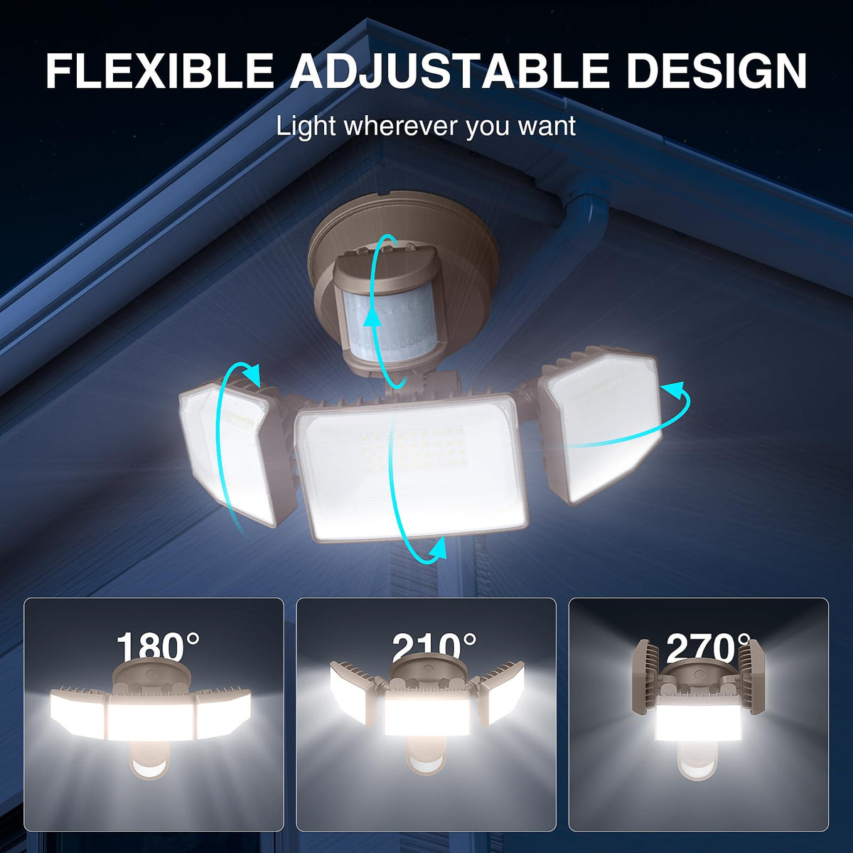 Abovizo 8500 lumens deliver daylight-like illumination at 6500K.