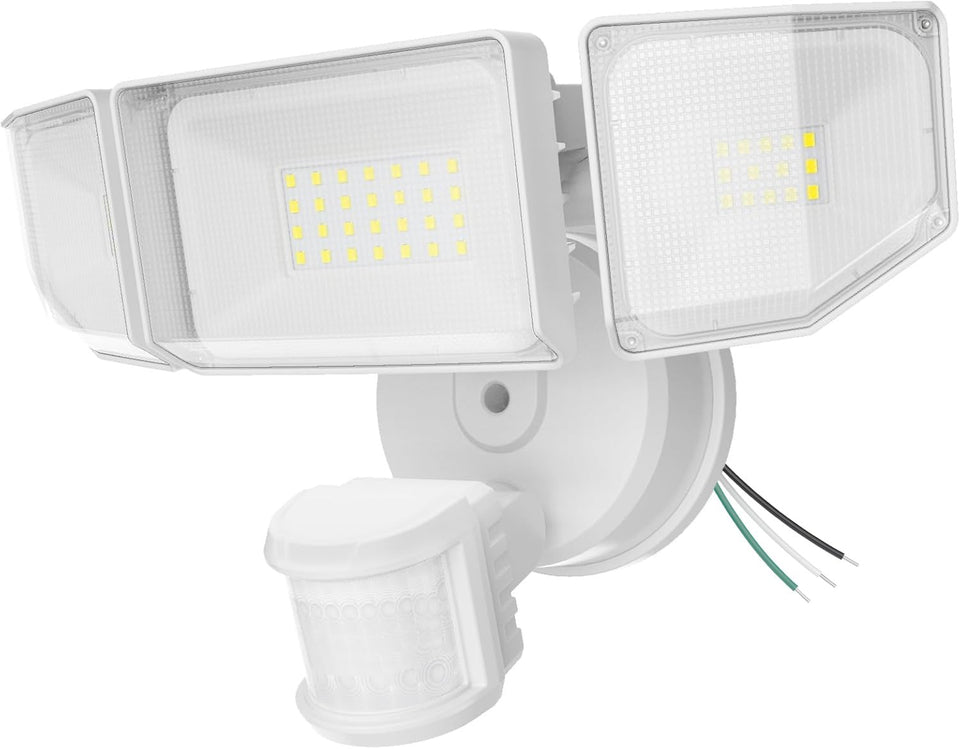 Abovizo 85W LED Security Light with 3 heads for broad outdoor brightness
