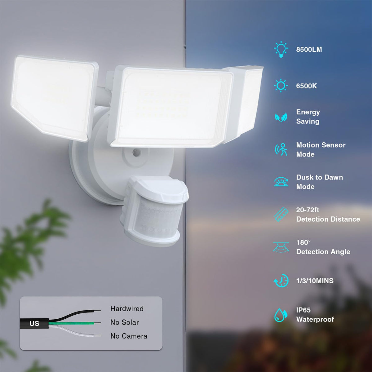 Abovizo motion sensor detects activity up to 72 feet away