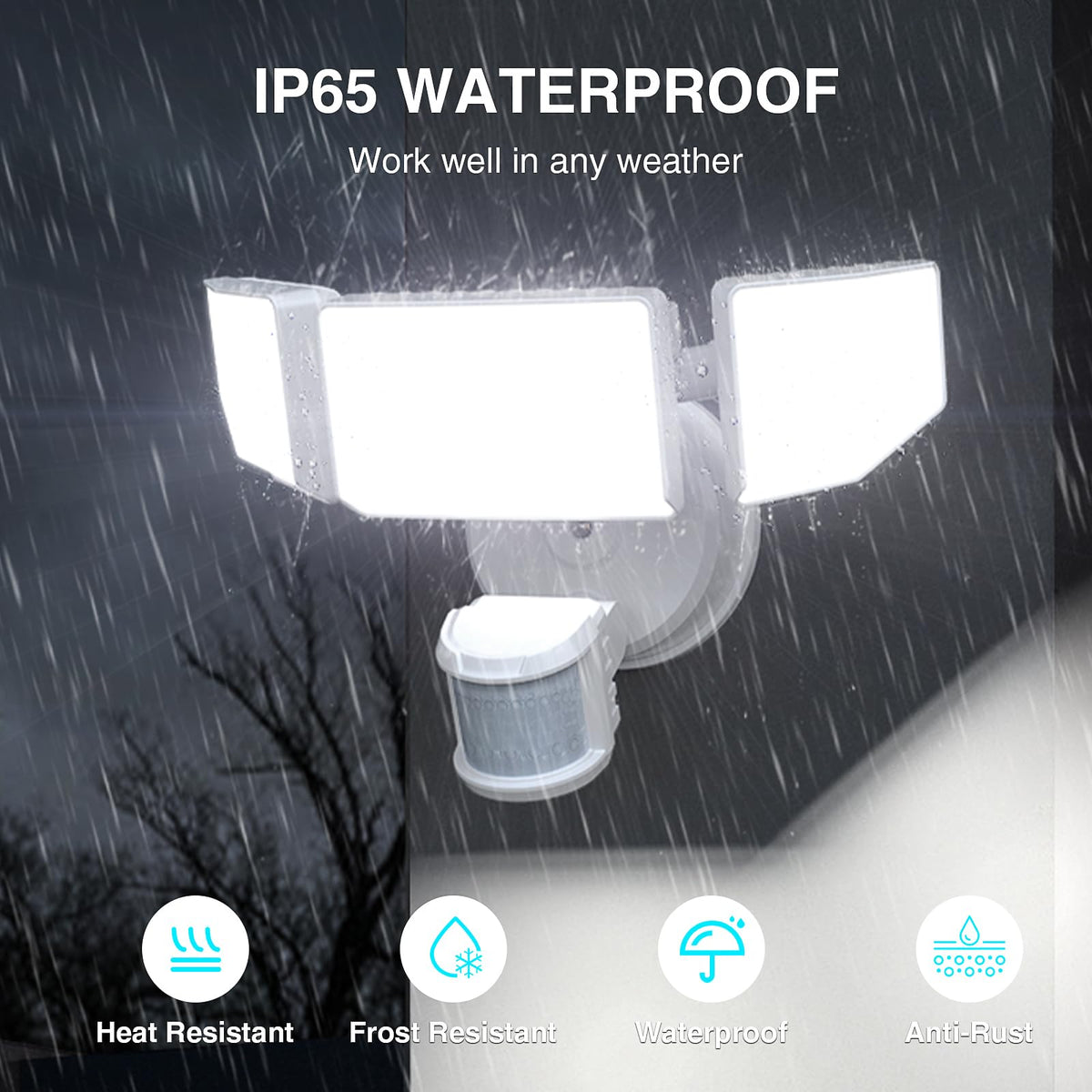 Abovizo outdoor flood light enhances yard visibility