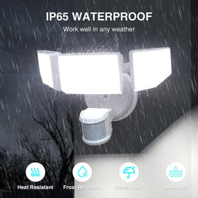 Abovizo outdoor flood light enhances yard visibility