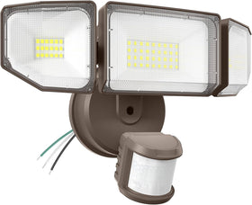 Abovizo 85W LED security lights front view delivering high brightness for outdoor security.