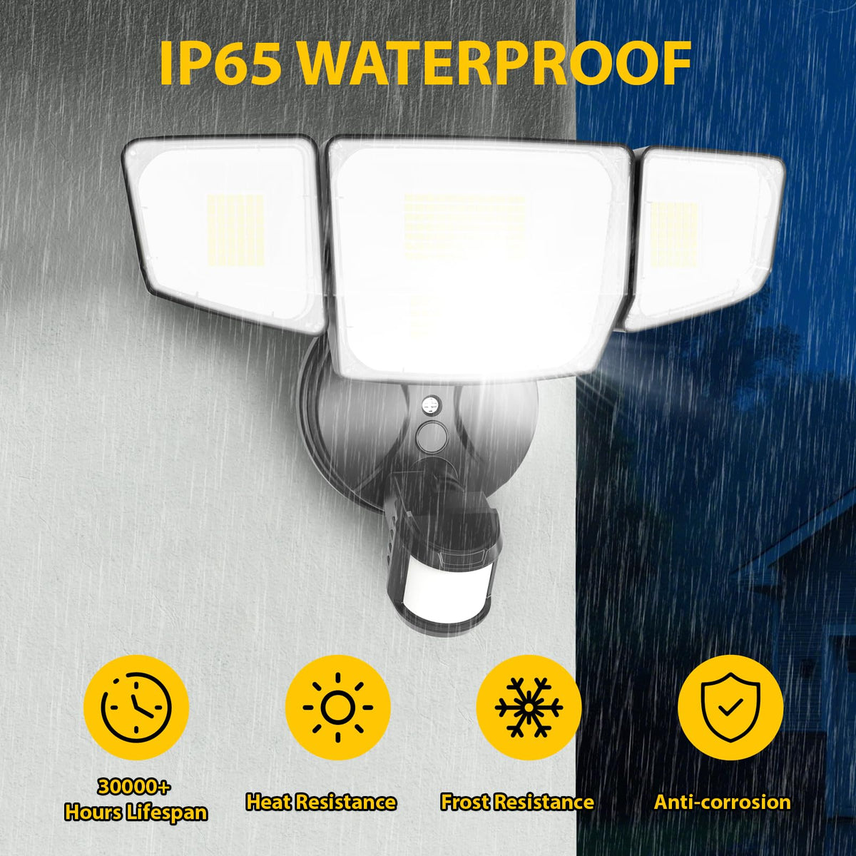 Abovizo adjustable heads offer flexible angles up to 300° coverage.