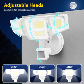 Abovizo dusk-to-dawn mode automatically lights at night and adapts at dawn