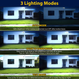 Abovizo IP65 weatherproof exterior light withstands rain and snow.