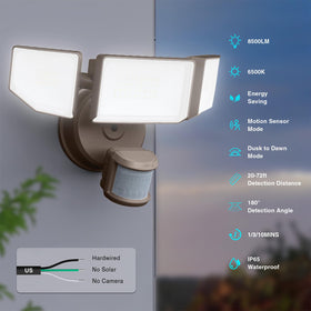 Abovizo motion sensor 180-degree angle detects activity up to 72 feet.