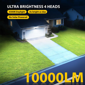 Abovizo motion sensor auto-dusk-to-dawn mode provides hands-free lighting.