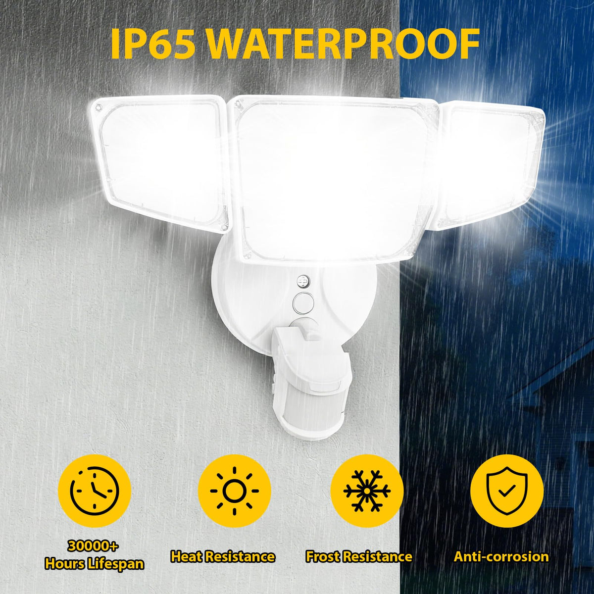 Abovizo outdoor security light ideal for garages and porches with energy efficiency