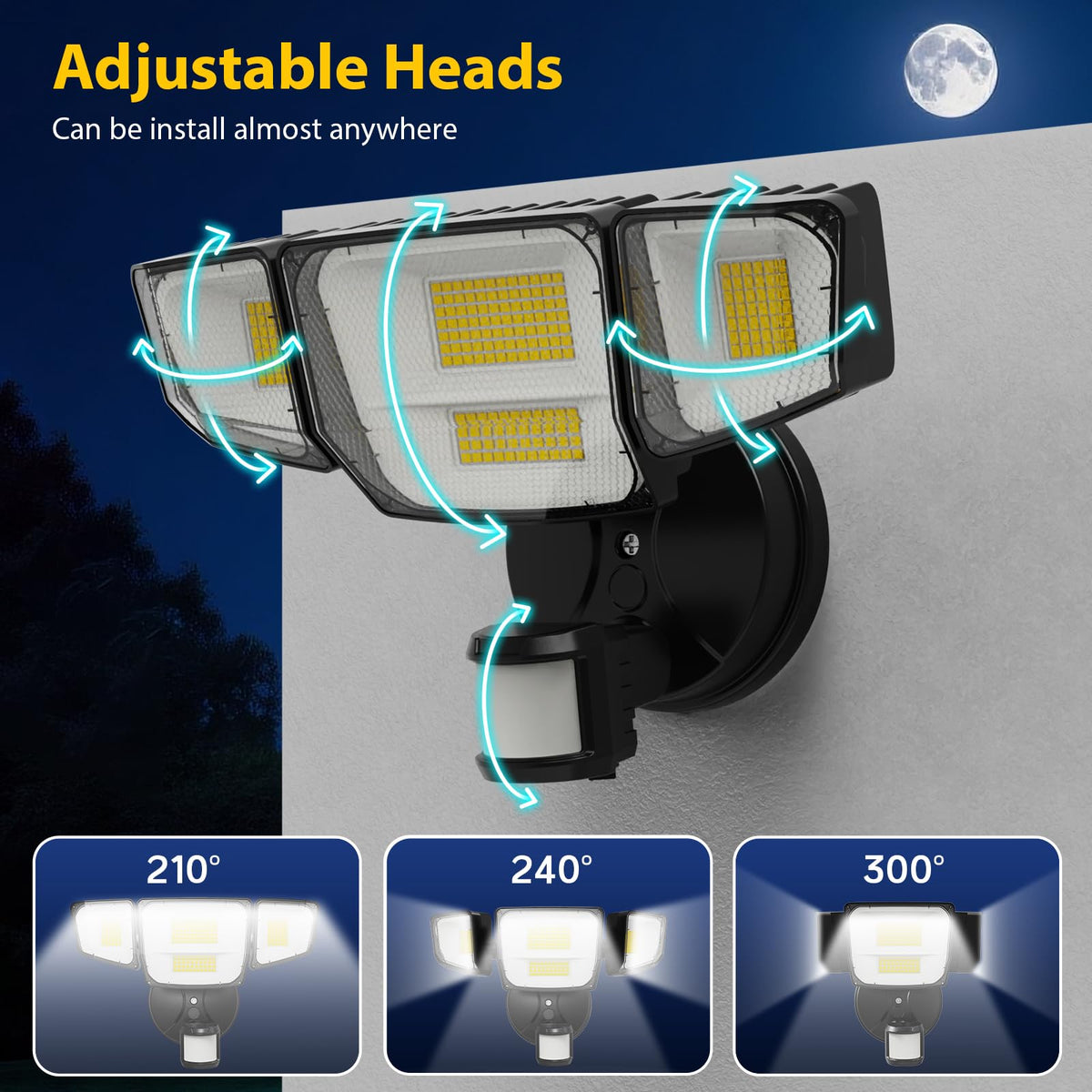 Abovizo suitable for porch, garage, backyard, and garden lighting.