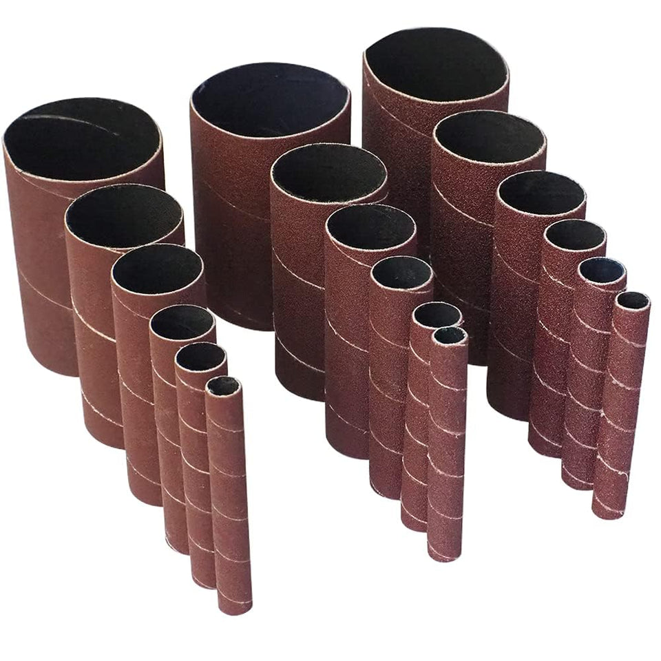 Abrasticle 80 grit spindle sander sleeve for smooth wood finishing