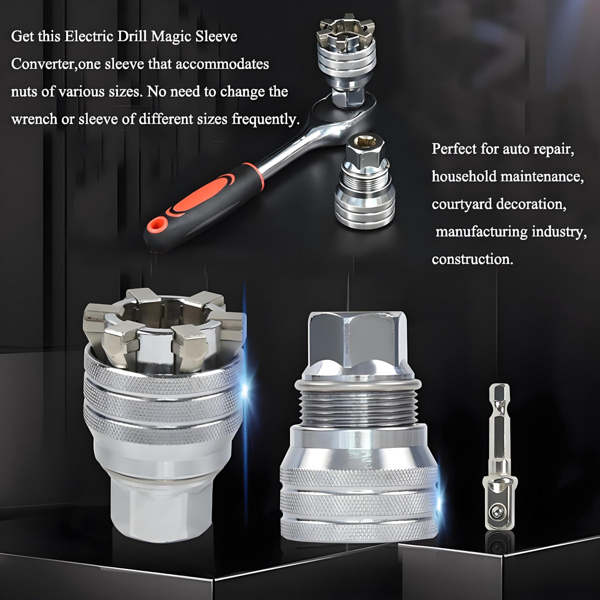 Abruga one-handed operation for fast use in tight spaces.
