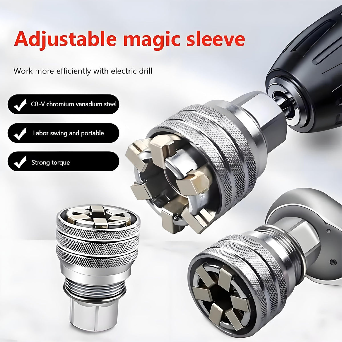 Abruga grips damaged bolts securely for easy removal.