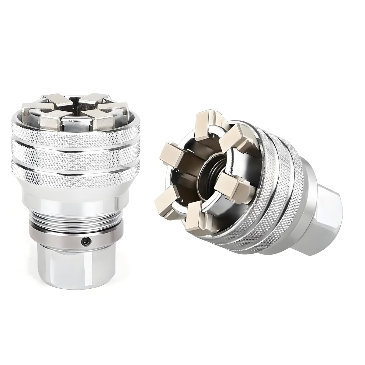 Abruga upgraded universal socket wrench in action for versatile grip.