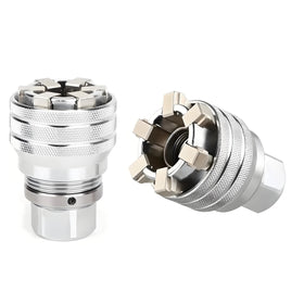 Abruga upgraded universal socket wrench in action for versatile grip.