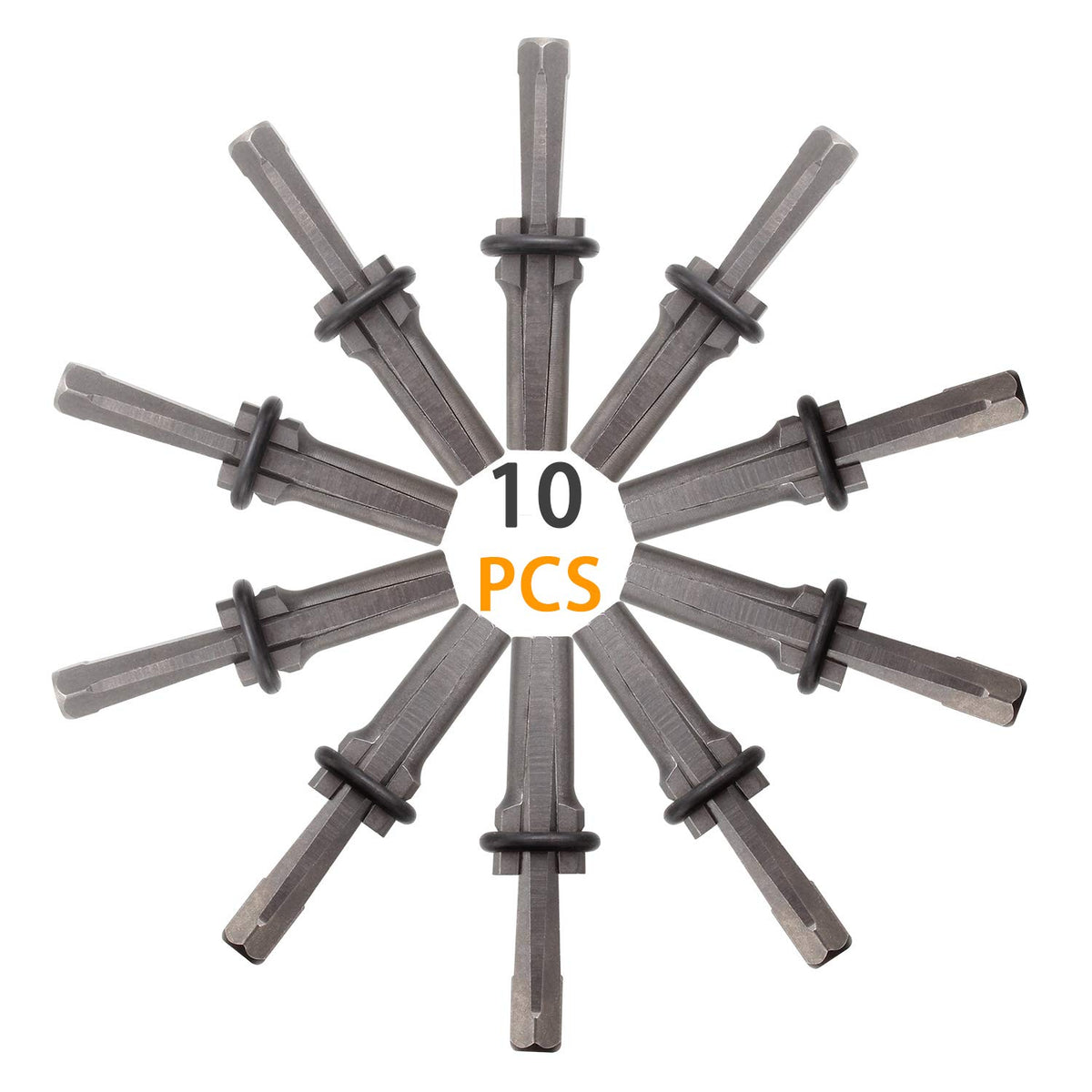 ABuff 10-pack wedge and feather shims set for precise manual stone splitting.