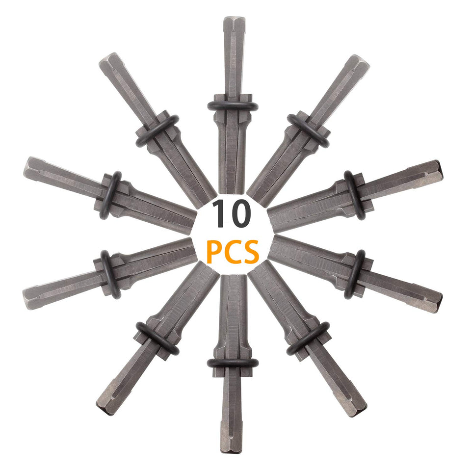 ABuff 10-pack wedge and feather shims set for precise manual stone splitting.