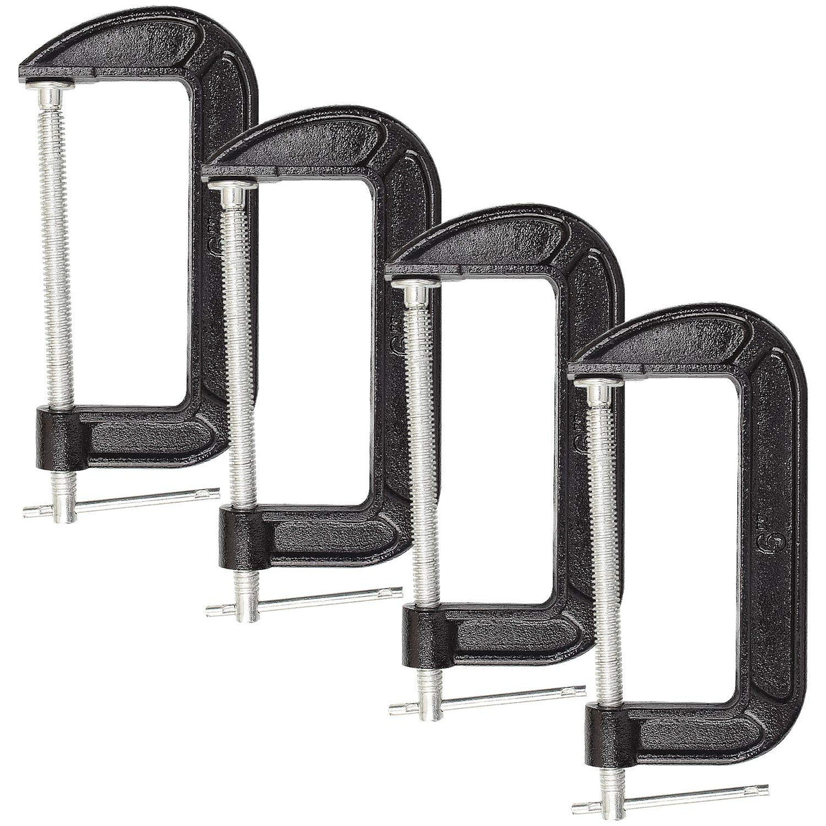 ABuff 4-piece 6-inch clamp set on workbench ready for assembly tasks
