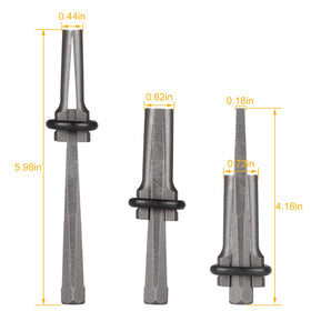 ABuff 5/8-inch plug shim and wedge focuses on sturdy metal construction for durable splitting.