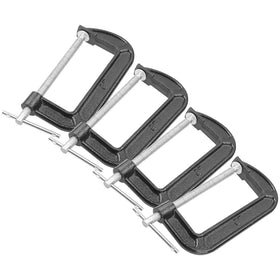 ABuff clamp demonstrates 6 inch jaw opening for thick wood