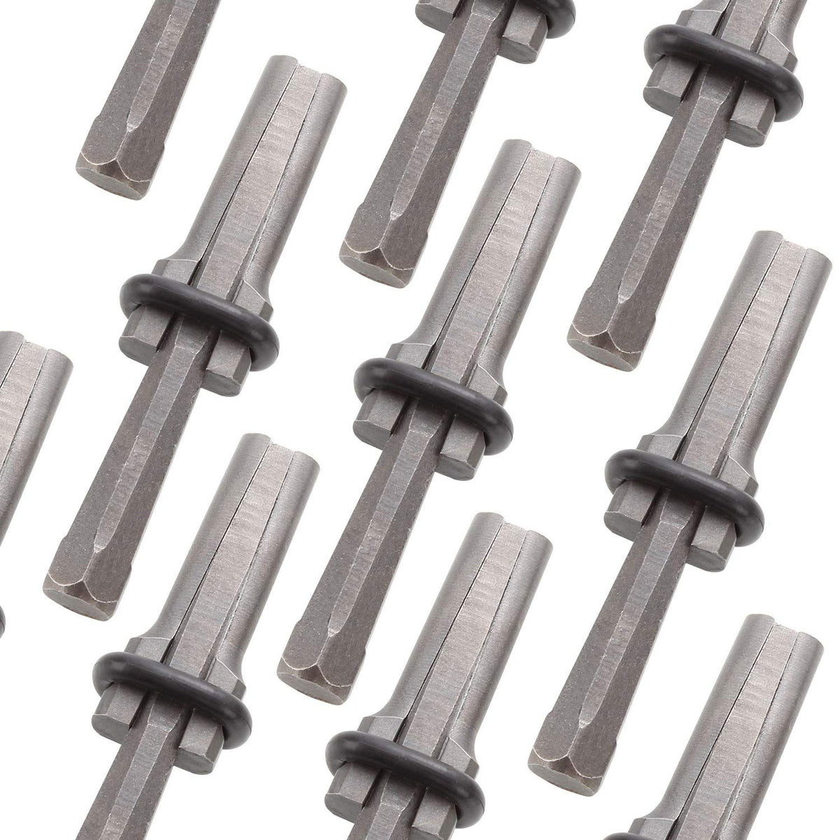 ABuff heavy-duty steel tools with heat-treated finish for higher hardness and toughness.