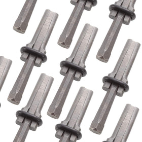 ABuff heavy-duty steel tools with heat-treated finish for higher hardness and toughness.