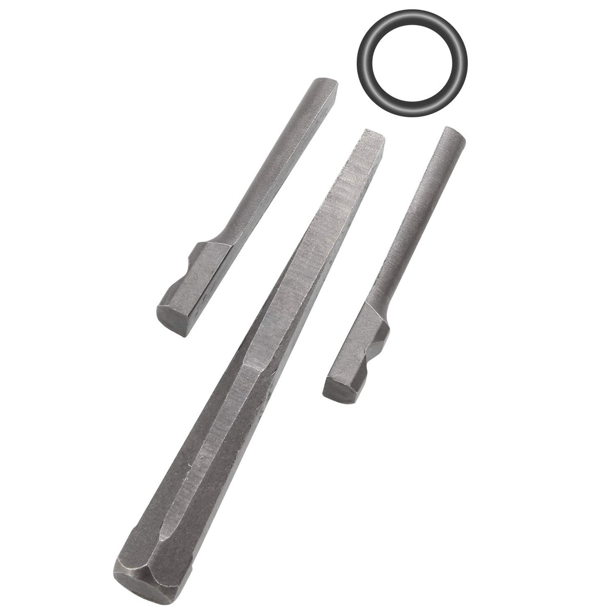 ABuff wedge and feather shims support controlled splitting with protective measures.