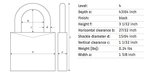 ABUS 145/40 padlock dial reset—easy four-digit code configuration