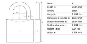 ABUS 145/40 padlock dial reset—easy four-digit code configuration
