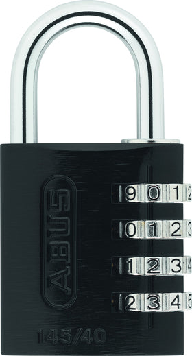 ABUS 145/40 padlock front view showing compact design for luggage