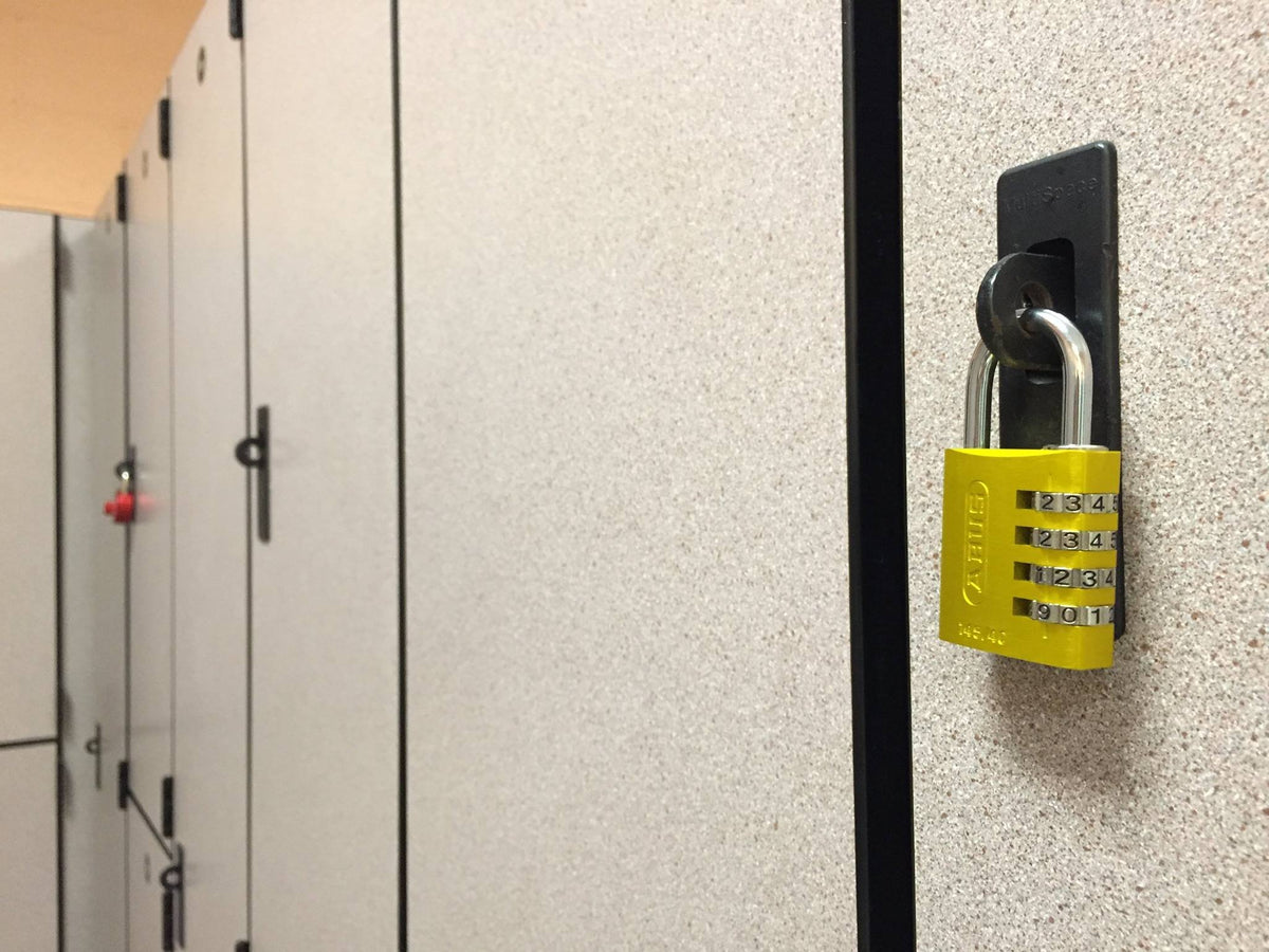 ABUS 145/40 padlock features a robust aluminum body and steel shackle