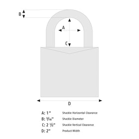 ABUS 180/50 brass padlock with stainless shackle designed for corrosion resistance in marine environments.