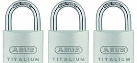 ABUS 64TI/40 padlock body in Titalium alloy provides light, strong security.