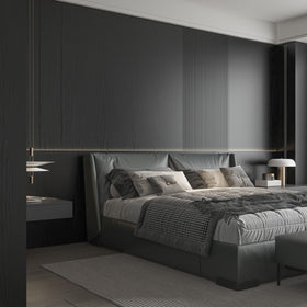 Abyssaly Black Wood wall decor option for versatile styling and cleaning ease