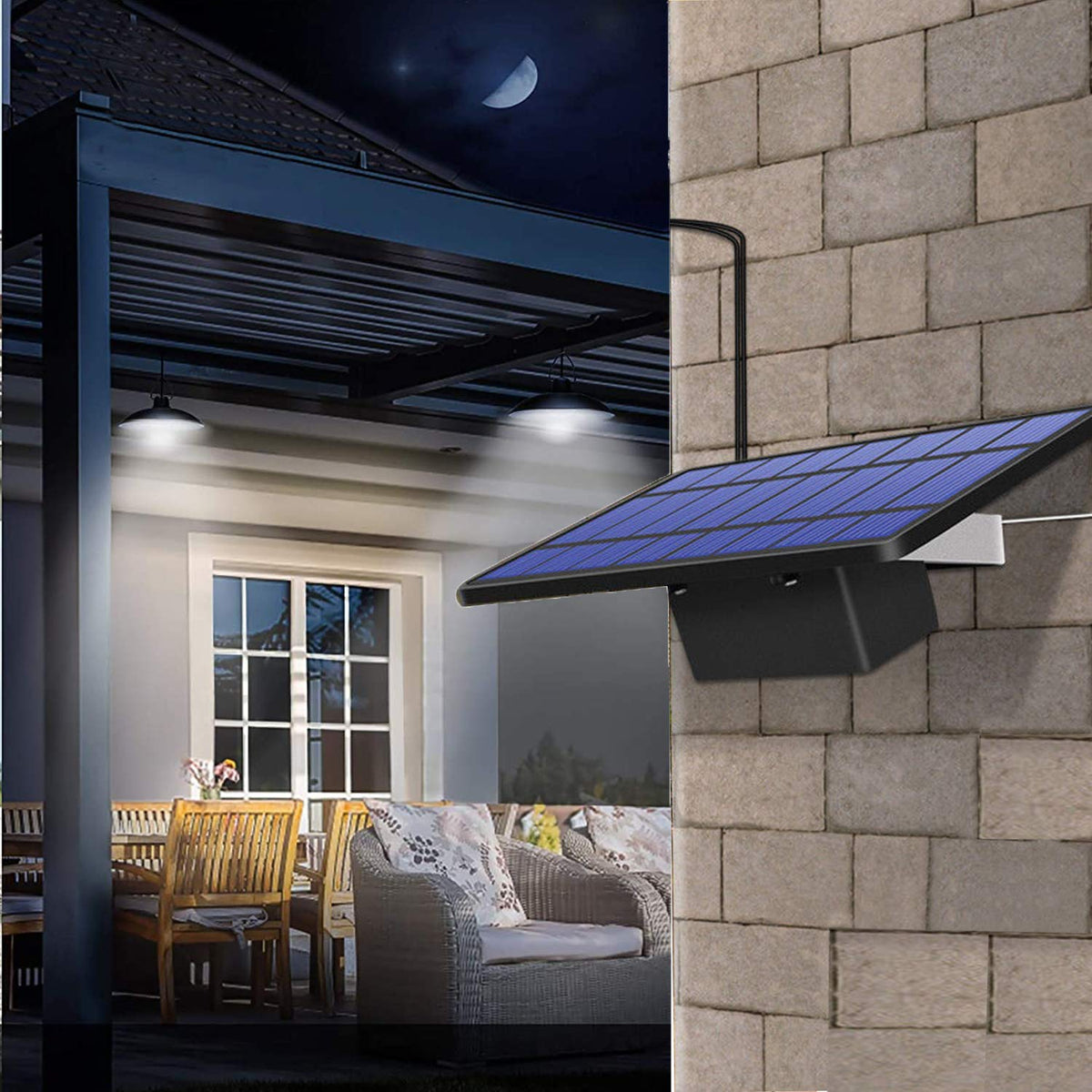 ABZXT dusk-to-dawn operation with remote ensures hands-free illumination.