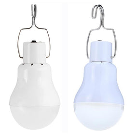 ABZXT Solar Powered Lamp pack-2 charging panel illustrates solar charging and phone power capability