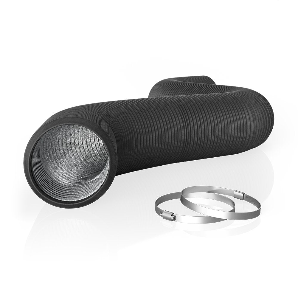 AC Infinity 4in aluminum ducting fully extended for long ventilation runs