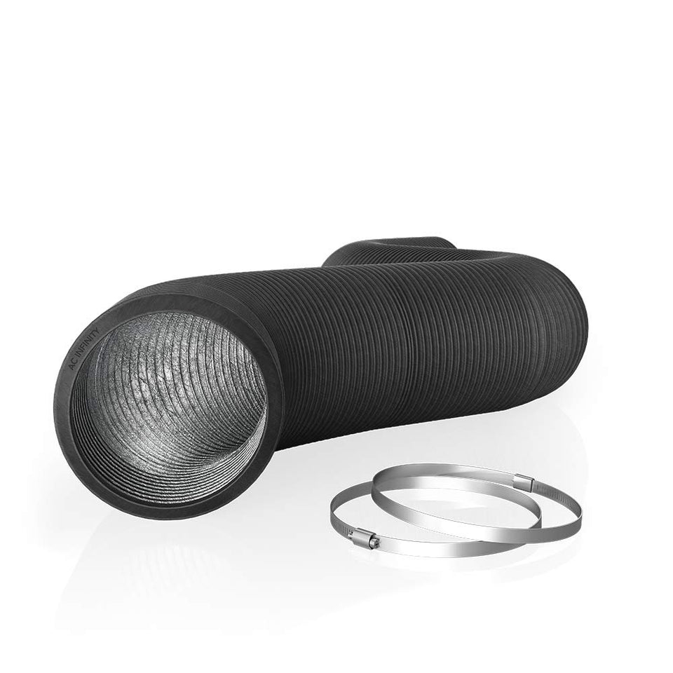 AC Infinity 8 inch aluminum ducting full product view for versatile ventilation setups.