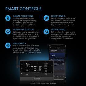 AC Infinity daisy-chain setup links multiple lights through a single controller