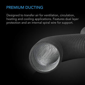 AC Infinity four-layer ducting cross-section highlights durability against leaks.