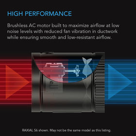 AC Infinity RAXIAL S4 balanced steel blades ensure smooth, efficient airflow.