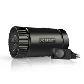AC Infinity RAXIAL S4 inline booster 4-inch fan improving HVAC airflow.