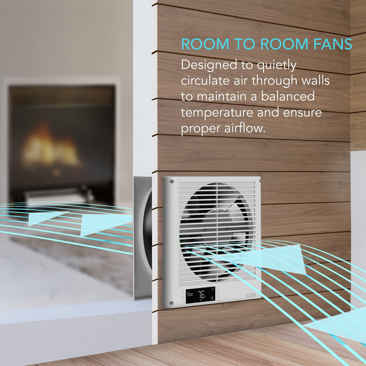 AC Infinity two-way reversible airflow button enables flexible cooling and air exchange.