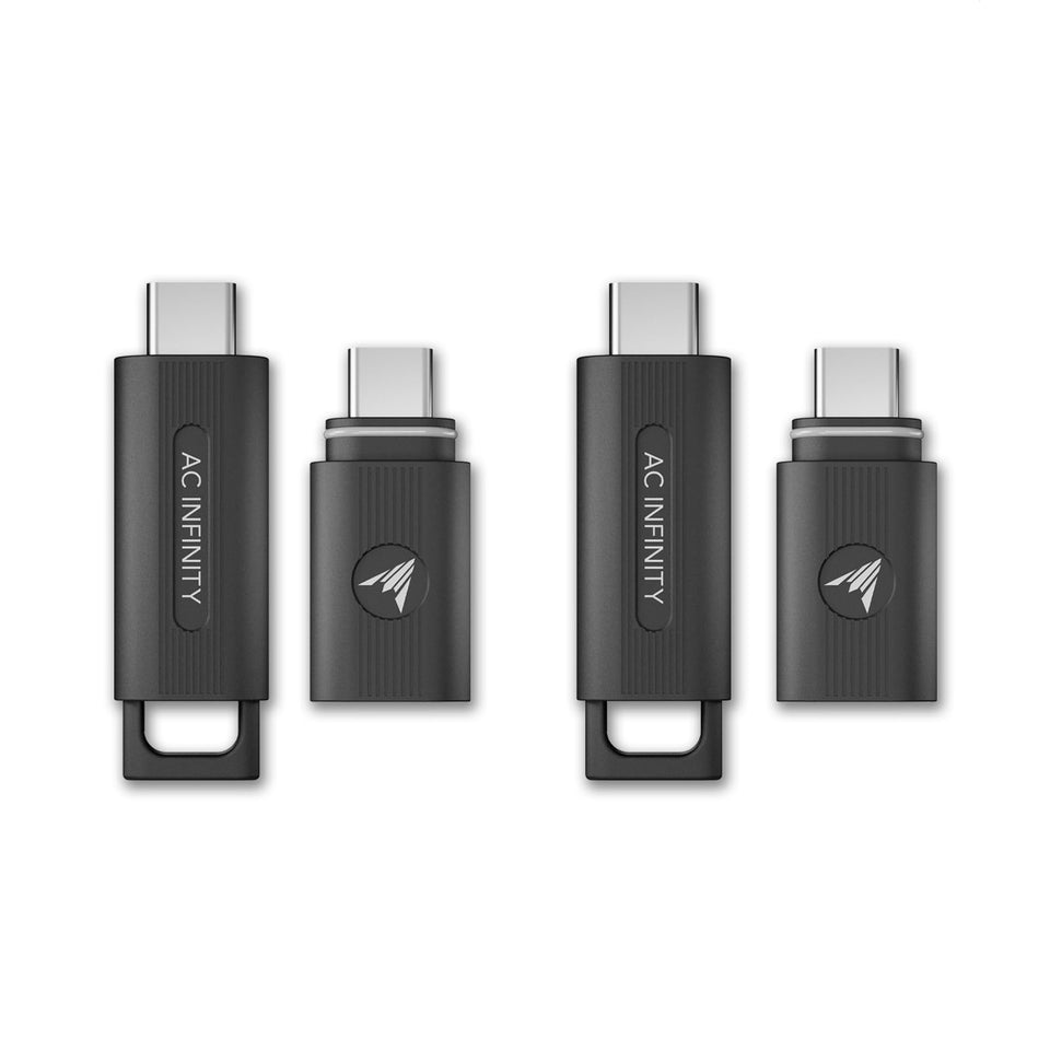 AC Infinity UIS wireless transmitter for seamless controller connections in a cable-free grow space.