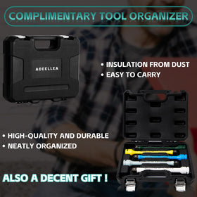 ACCELLEA compatible with drills and wrenches for diverse setups.